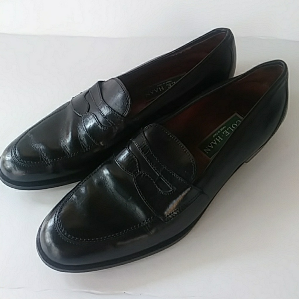 Vintage Womens Cole Haan leather black shoes Italy